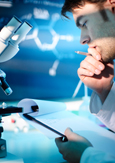 Photo of a scientist working in a laboratory